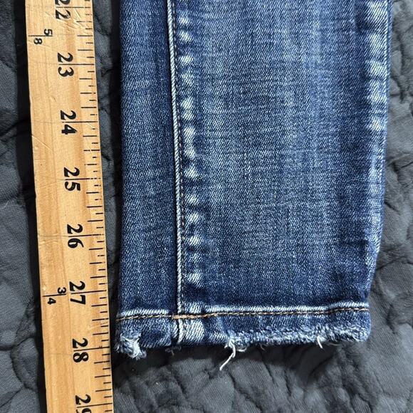 BKE denim BILLIE jeans size 27 slim fit high rise ankle skinny distressed butt - Picture 9 of 12